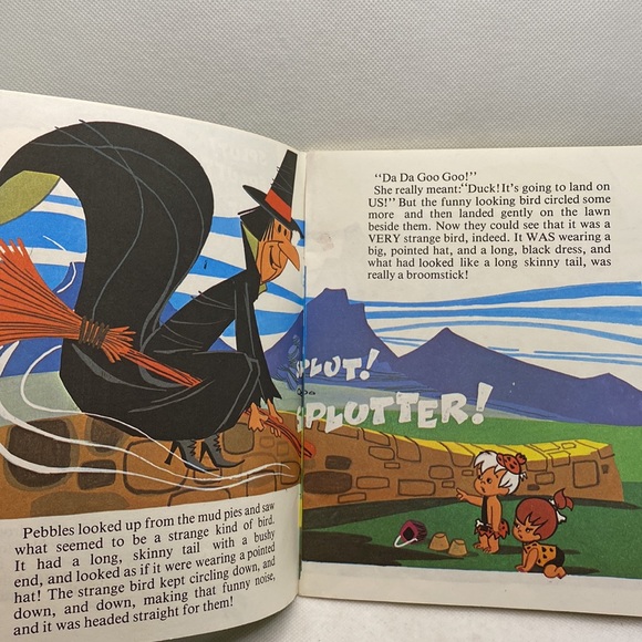 The Flintstones Pebbles and Bamm-Bamm and the Friendly Witch Book & Record 1977 - Picture 5 of 15
